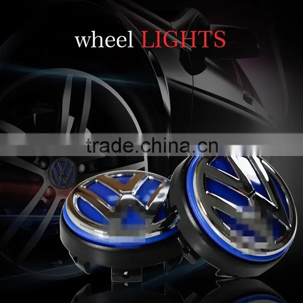Good Quality Car Wheel Light IP68 Waterproof Metal Chrome Wheel Led Lights For VW