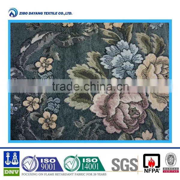 100% Inherently Flame Retardant Floral Textile for Hotel photo-5