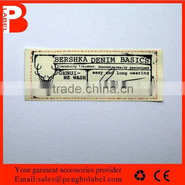 High Quality Recyled Cotton Garment Printed Label photo-6