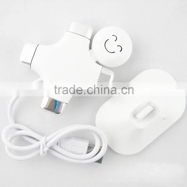Cartoonboy 4-port Usb 1.1 1.0 Hub With Smiley Face Mounting Usb Hub With Card Holder Function photo-4
