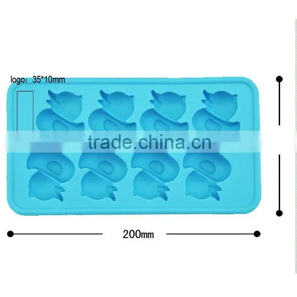 100% Food Grade Silicone Duck Animal Shape Ice Cube Tray photo-4