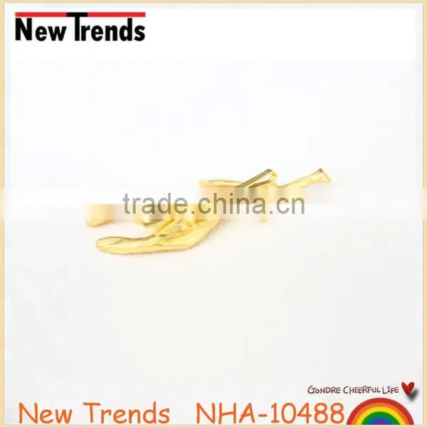 Wholesale Women Hair Accessories Jewelry Gold Plated Deer Antlers Hair Clips photo-3