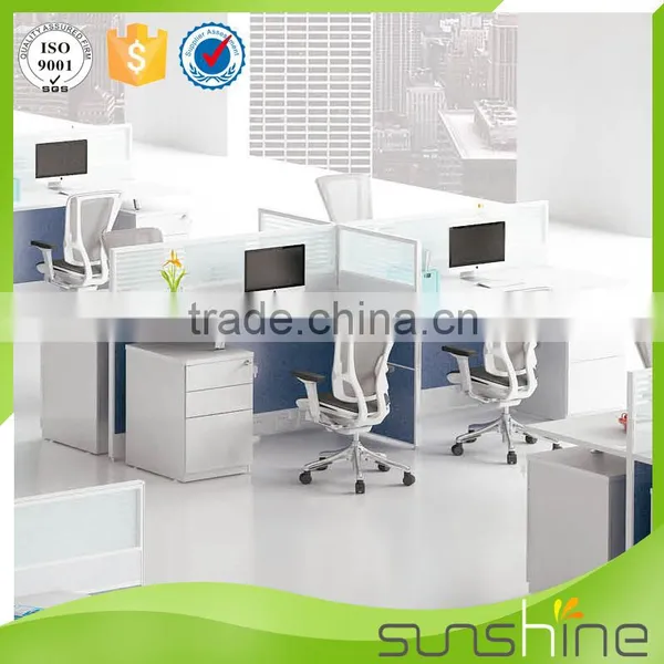 Modular Office Furniture 4 Person Workstation Desk Partition Staff Room photo-5