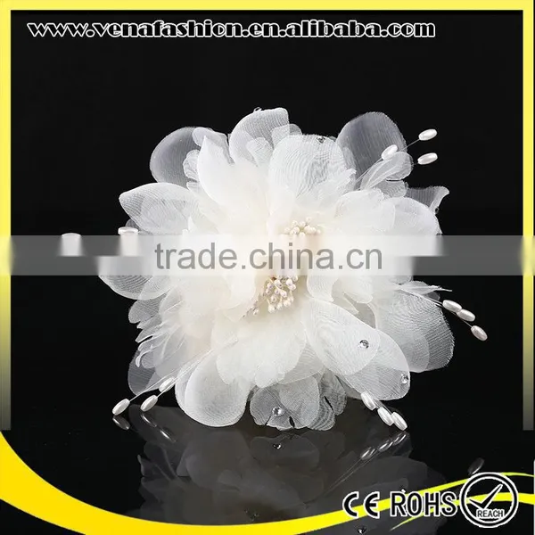 Wedding Mini Snap Decorative Hair Clips With Flower photo-3