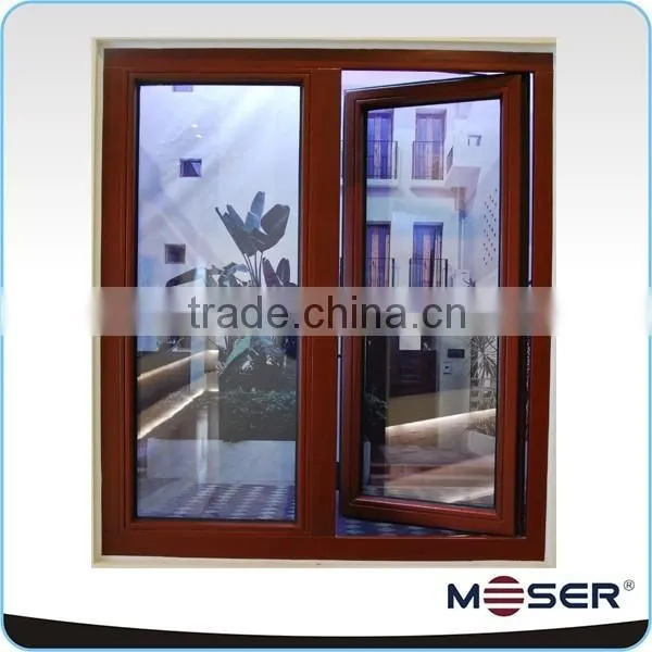 German Style Solid Wooden Sash Casement Swing Out Double Glazing Windows
