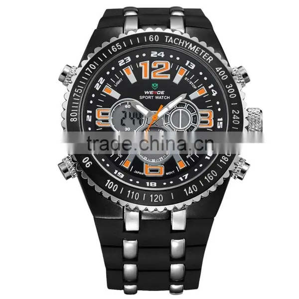 WEIDE WH1107-3 30 Meters Waterproof Plastic Band Watches for Resale World Cup Promotional Items photo-2