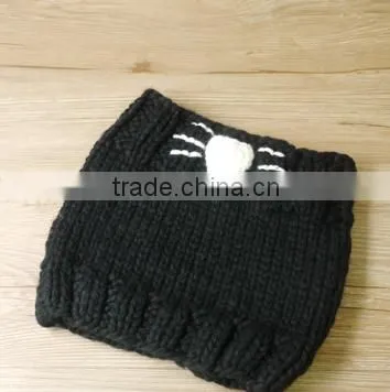 MS81056C Winter 2016 Kids 2pcs Cute Knitted Pattern Caps and Scarves Set photo-5