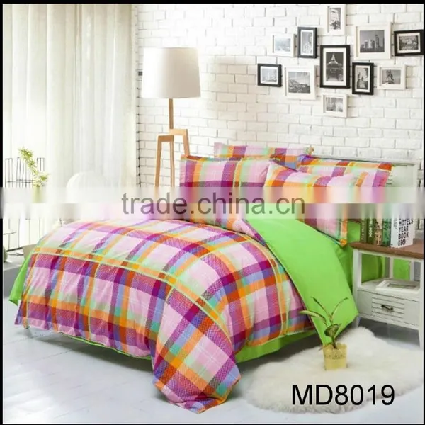 Polyester Bed Sheet Fitted Sheet Duvet Cover Set