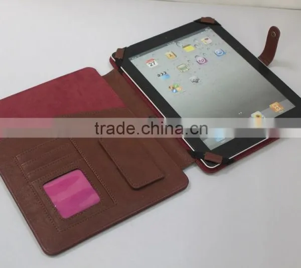 Genuine Leather Business Brief Leather Case 10 Inch Universal Stand Leather Case photo-2