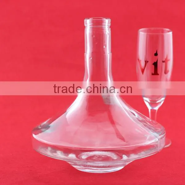 Hot Sale Cheap Lovely Frosted Liquor Bottles Apples Shape Wine Bottles Crystalesd Headef Liquor Bottle photo-3
