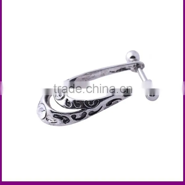 Stainless Steel Vintage Feather Ear Cuff photo-3