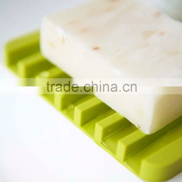 Unbreakable Colorful Bathroom Washable Silicone Soap Holder Drying Tray Soap Saver photo-6