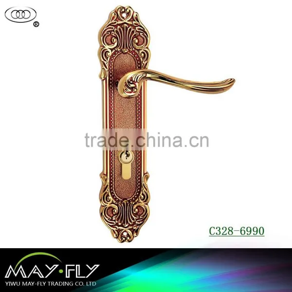 Luxury Tri-circle Brand Brass European Interior Room Door Lock;High-end European-style Door Lock Series photo-5