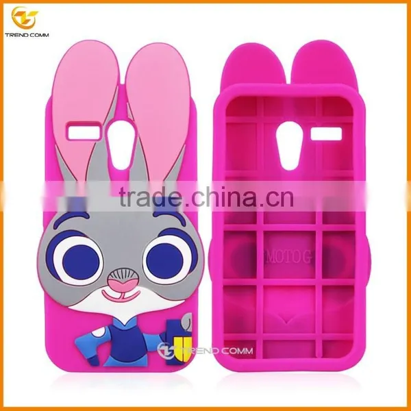 Cute Rabbit Silicon Case for Motorola G photo-2