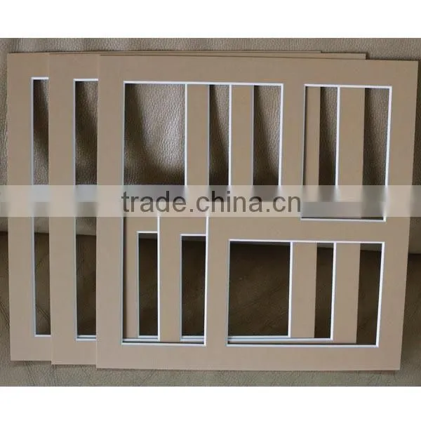 Wholesale 4ply 5x7 8x10 11x14 Precut Uncut Multi Cutouts Photo Frame Mats photo-6