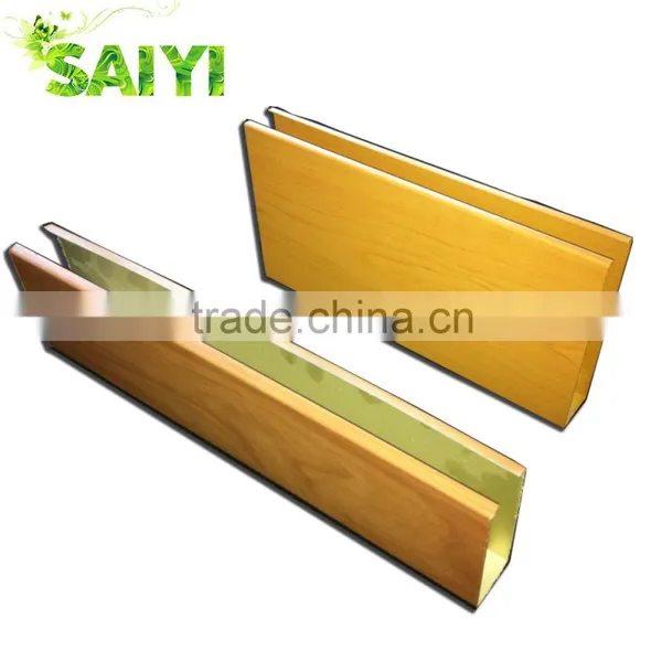 Wooden Finish Aluminium and Building Materials Baffle Tube Com Website photo-2