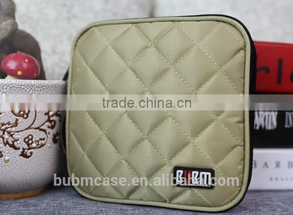 Khaki 32 Capacity 230D Space Twill PVC Fabric DVD Case CD Holder Personalized cd Case Multi Disc Dvd Cases photo-3