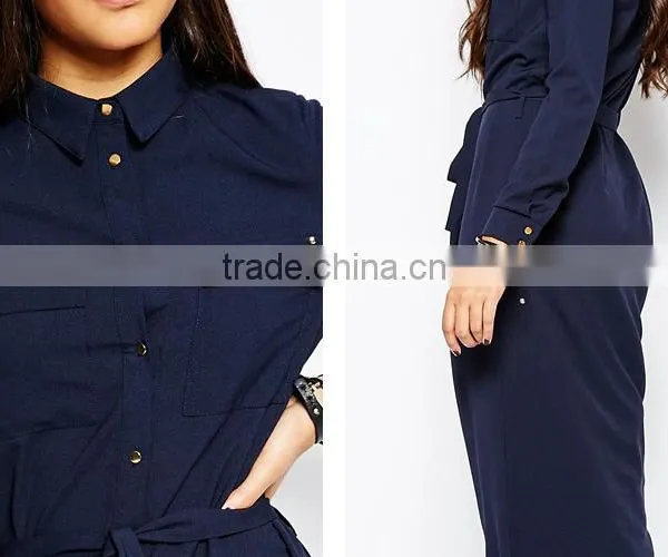 Women's Casual Long Dress Long Sleeve Fork Maxi Dress photo-5