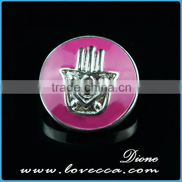 New Promotional Product Charms Fashion Heart Crystal Snap Button Accessory photo-6