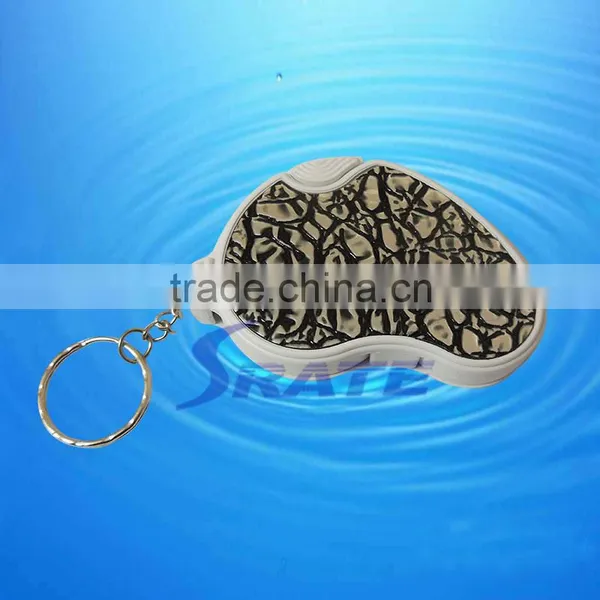 NO.6901A Leather Surface Rotatable Keychain Magnifier For Gift photo-2