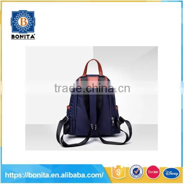 School Teenage School Backpack With Leather Trim for Sale photo-2