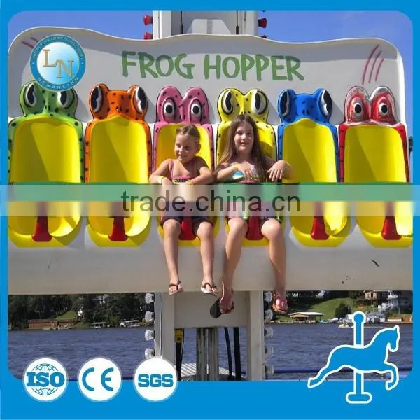 Mini Free Fall Sky Tower Frog Hopper! China Supplier Lino Amusement Jumping Frog Rides for Kids photo-5