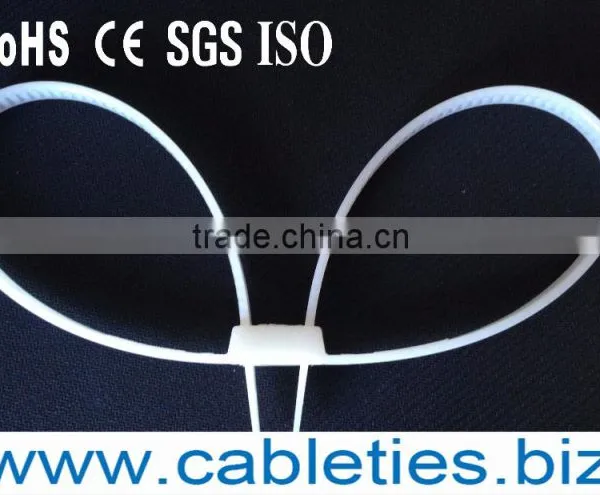 Plastic Large Electrical Cable Tie Fasteners Nylon Self-Locking Police Handcuffs