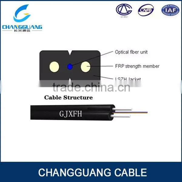 Hot Sale !Changguang FTTH GJXFH Single/multimode 50 125 Fiber Optical Cable FRP Lszh G652d China photo-4