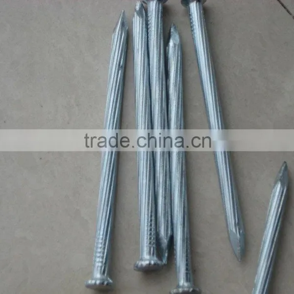 Galvanized Grooved Shank Flat Head Concrete Steel Nails photo-4