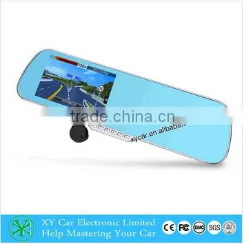 5.0" Android Car GPS Navigation WiFi Dvr 1080P Dual Camera Car Rear View Mirror Dvr Car Black Box XY-X5 photo-2