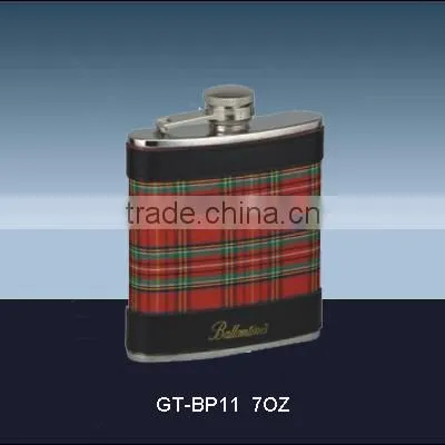 7OZ Glitter PU Stainless Steel Hip Flasks