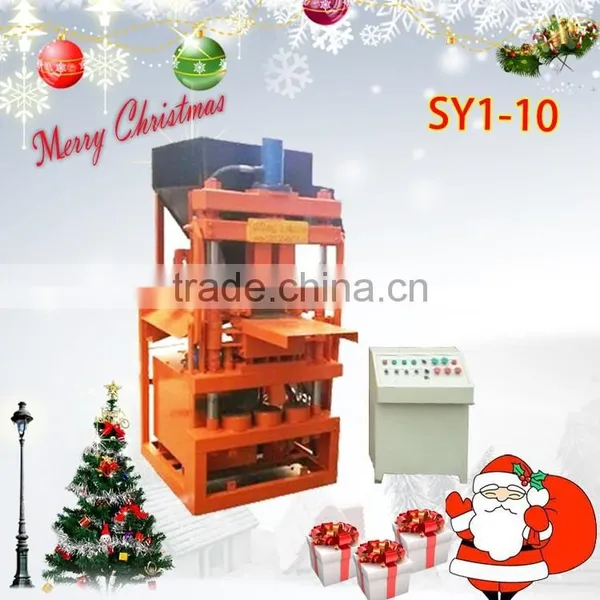 Interlocking Brick Making Machine SY1-10 Best Selling Product in America/Indonisia...