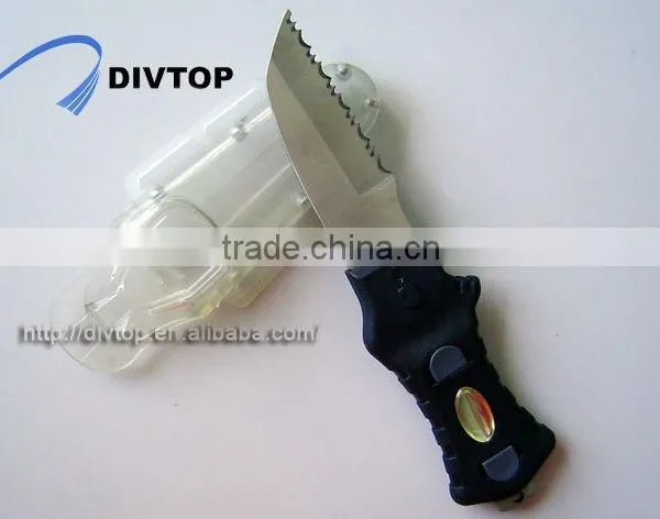 100% Titanium Point Blade ABS Handle Black bc Scuba Knives photo-3