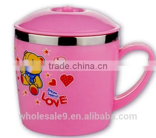 Newest High Quality Staniless Steel Colorful Two Ear Children Bowl photo-3