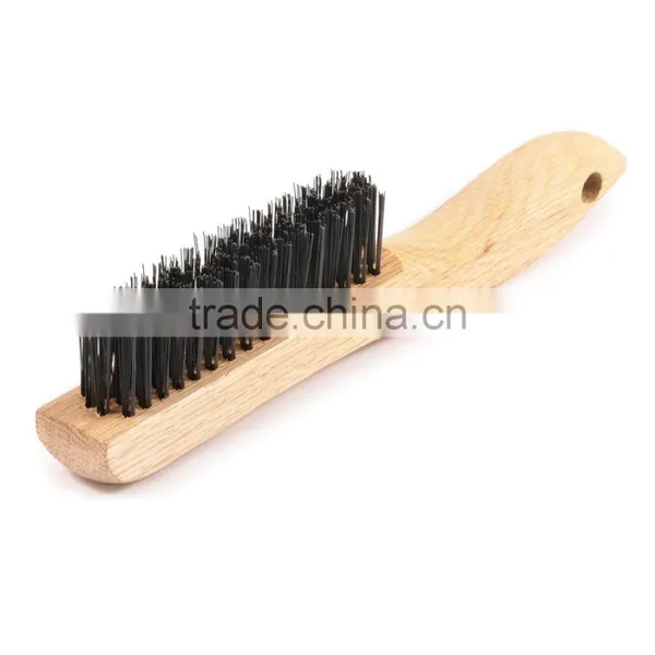 Stainless Steel Wire Bbq Brush With Wooden Handle photo-6