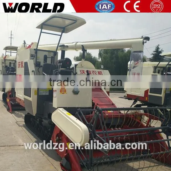 Small Rubber Track Paddy Field Farm Machine Mini Soybean Combine Harvester photo-6