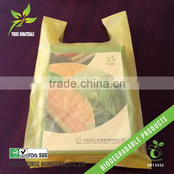 Biodegradable Yellow Vest Bags photo-2