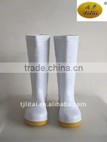 White PVC Safety Boot CE EN ISO20345 S5 Western Boots photo-2