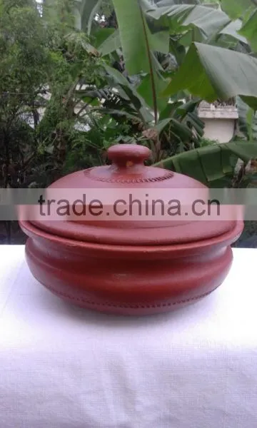 Terracotta Clay Biriyani Pot With Lid photo-2