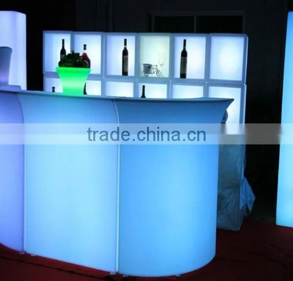 YiGui Fashionable Combined Plastic Base Led Illuminated Bar Furniture photo-4