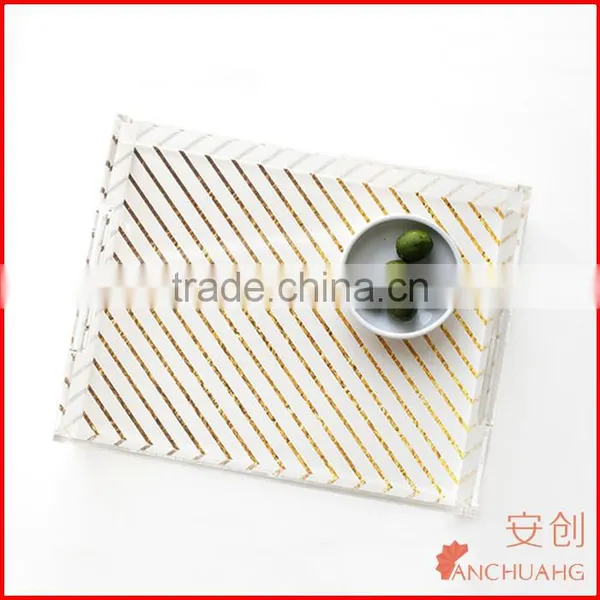 Acrylic Insert Paper Tray Lucite Tray With Insert Slot for Custom Photo or Paper photo-2