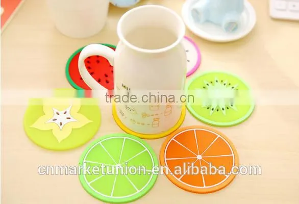 2017 New Hot Fruit Silicone Cup Mat With Good Quality so Cute and Cheap photo-2