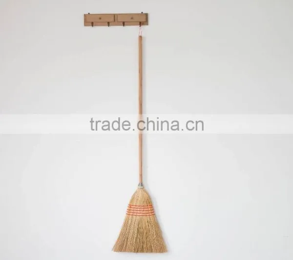 5 Stitches Long Handle Natural Sorghum Corn Broom photo-6