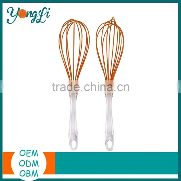 Wire Egg Beater Kitchen Whisk Silicone Egg Whisker photo-2