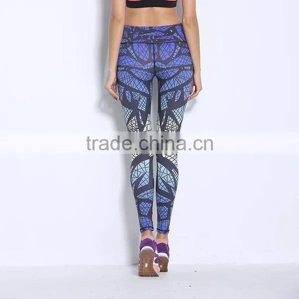 Dry Fit Colorful Sport Wear Women Yoga Pants Leggings photo-3
