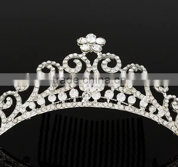 New Design Pageant Crown and Trial Rhinestone Pageant Crowns for Sale 2016 Most Popular Pageant Crowns China photo-4