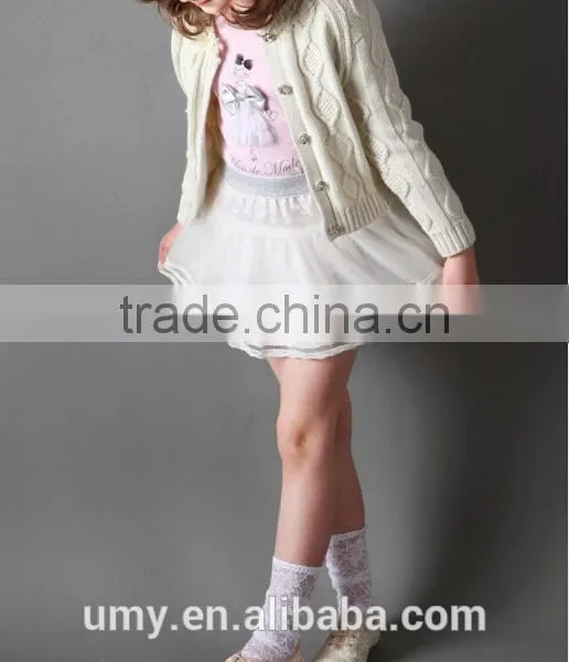 Cotton Handmade Round Neck Sweater Design for Girl photo-5