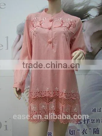 Woman Embroidery Jumper Long Blouse photo-3