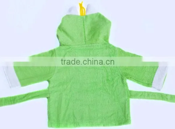 Green Monster Coton Bathrobe and Towel,baby Terry Bathrobe Wholesale photo-5