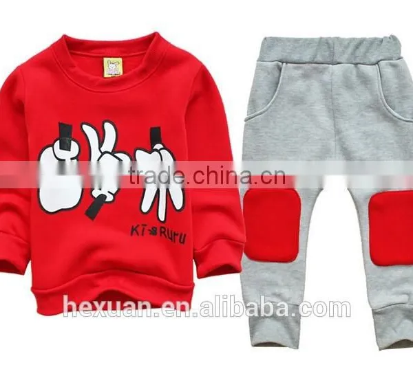 Fashion Children Clothing Set: Hoodies+pants/Unisex Sports Clothing Set photo-2